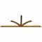 Ekena Millwork Richland Rough Sawn Timber Gable Bracket, Western Red Cedar, 108"W x 40"H x 2"D x 4"F, 9/12 Pitch GBW108X40X0204RIC00RWR - alternate 3